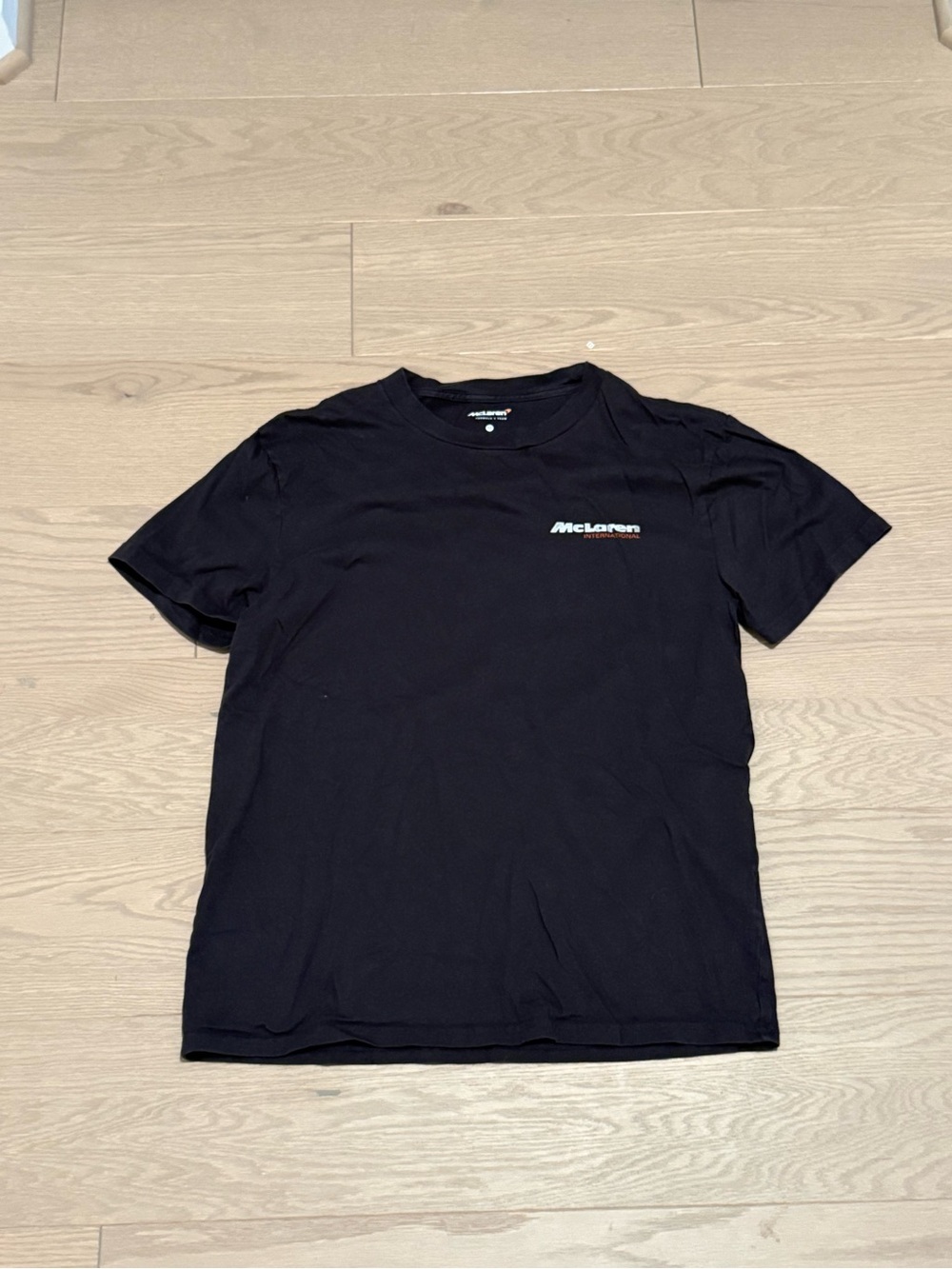 Hollister Black McLaren Logo Short Sleeve Tee